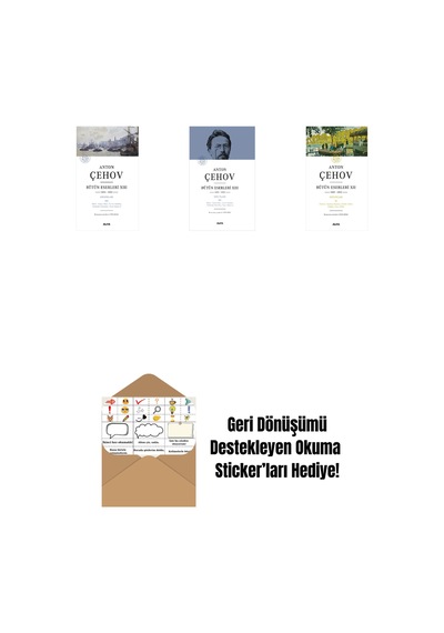 Anton Çehov Bütün Eserleri 13 + Anton Çehov Bütün Eserleri 13 Ciltli + Anton Çehov Bütün Eserleri 12 + Okuma Sticker'ları