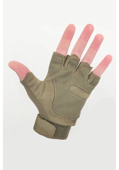 Single Sword Haki/xl Strongclaw Strongclaw Sc-1002 Kısa Parmak Koruyucu Ve Outdoor Eldiveni Dayanıklı Operasyon Modeli Sürüş Eldiveni