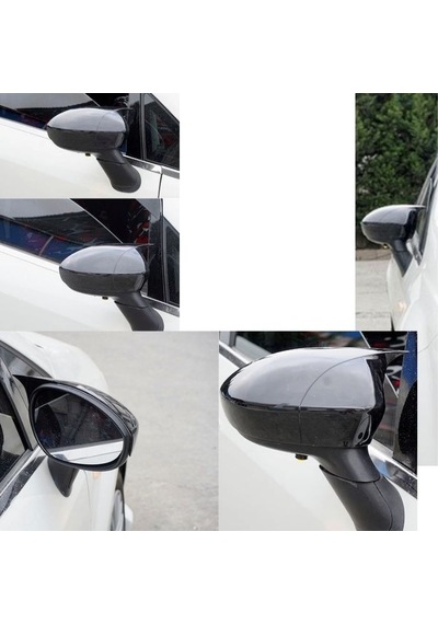 Fiat 500 2007 2008 2009 2010 2011 Uyumlu Yarasa Batman Ayna Kapağı Takımı Piano Black Parlak Siyah