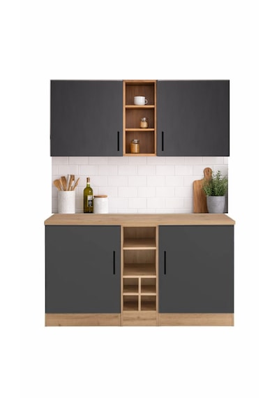 Ayza 4 Kapaklı Çok Amaçlı Dolap-mutfak Dolabı-mikrodalga-erzak-airfryer-kiler Dolabı-kahve Köşesi Antrasit - Atlantik Çam Ayza 4 Kapaklı Çok Amaçlı Dolap-mutfak Dolabı-mikrodalga-erzak-airfryer-kiler Dolabı-kahve Köşesi Antrasit - Atlantik Çam
