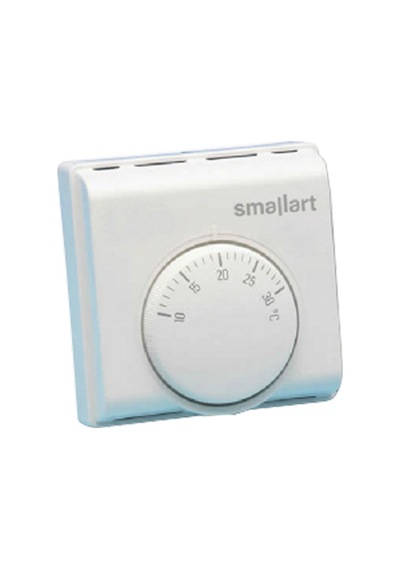 Smallart Tr-001 Mekanik Yerden Isıtma Oda Termostatı Lambasız Beyaz
