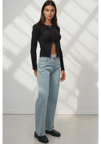 Hiccup Straight Fit Jeans Açık Mavi Denim