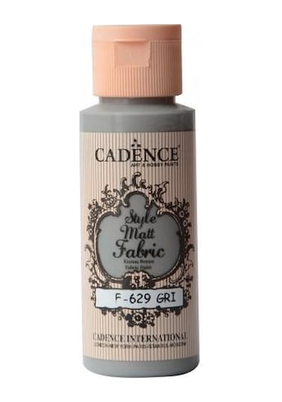 Cadence Sytle Matt Kumaş Boyası 59 ML F-629 GRİ