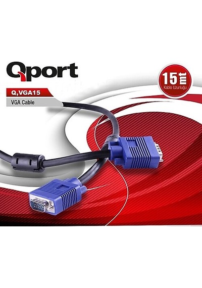 Qport Q-Vga15 15M 15Pin Vga Kablo