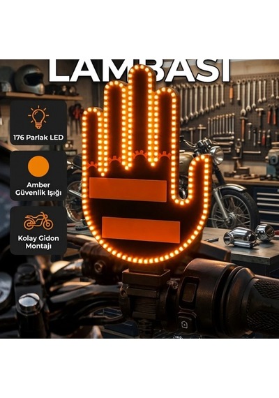 176 Led Amber Sinyal Lambası El Hareketiyle Kontrol Edilebilir