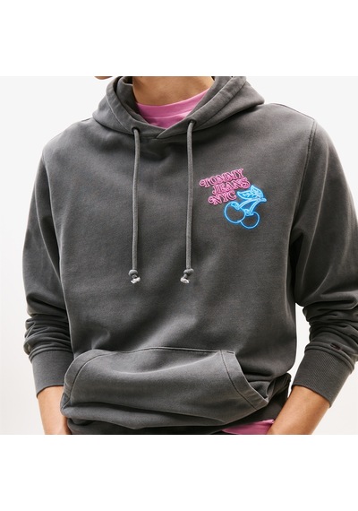 Tommy Hilfiger Back Logo Erkek Gri Sweatshirt Dm0dm21798 Gri