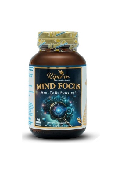 Kiperin Mind Focus Aslan Yelesi Mantarı, Sitikolin, Rhodiola, L-theanin 60 Kapsül