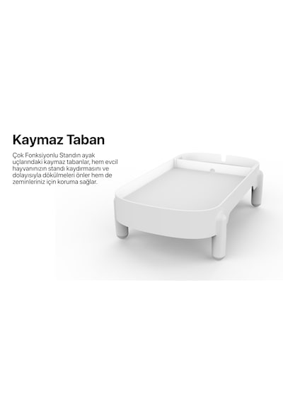 Mama Standı | Çok Fonksiyonlu, Ayarlanabilir, Kedi ve Köpek Uyumlu, Mama Kabı Standı (X8788)