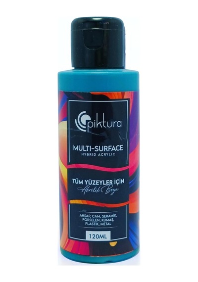 Multi-surface Hibrit Akrilik Boya, 120ml, Su Bazlı, Ahşap Cam Seramik Metal Kumaş Plastik İçin Zeytin Yeşili