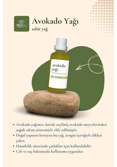 Avokado Yağı 50 Ml - Cilt, Vücut Ve Saç Uçları İçin Yoğun Doku