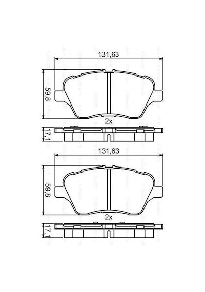 Ford Courier Ön Fren Balatası 2014 Sonrasi Bosch