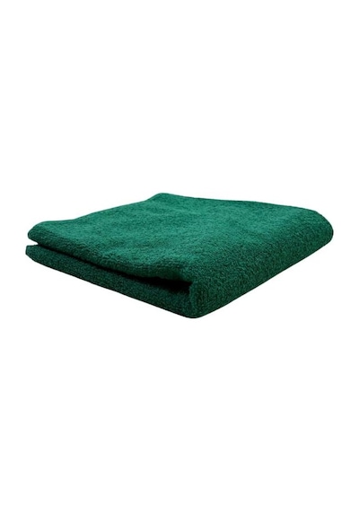 Kuaförler İçin Yüksek Emici A Kalite Baş Havlusu 90x50 Cm Koyu Yeşil Siyah