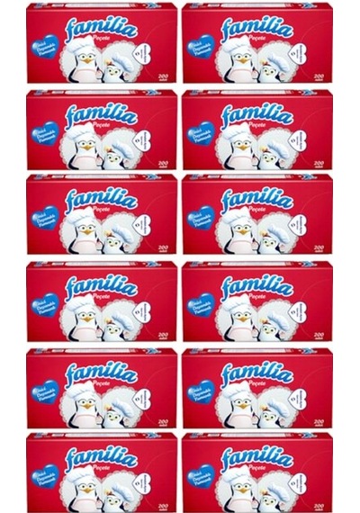 Familia Servis Peçete 200'lü 12 Paket
