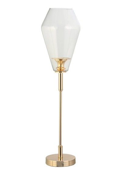 Vitale Heksa Cam Şamdan Gold 16x16x71 Cm Ak.jd0132