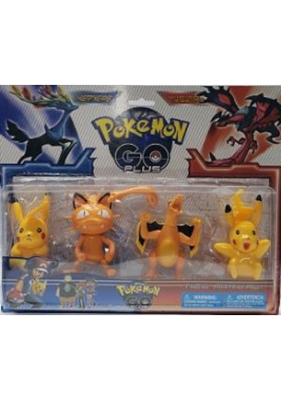 Pokemon Go Plus Pikachu 4 Lü Büyük Set süpriz