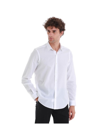 Hatemoğlu Beyaz Comfort Fit Düz 100% Pamuk Slim Yaka Uzun Kollu Spor Gömlek 24d190000008 001 Beyaz Hatemoğlu Beyaz Comfort Fit Düz 100% Pamuk Slim Yaka Uzun Kollu Spor Gömlek 24d190000008 001 Beyaz