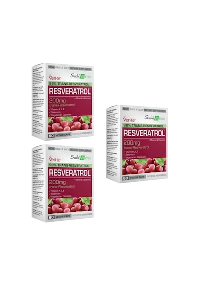Suda Vitamin Resveratrol 200 Mg 60 Kapsül 3 Adet