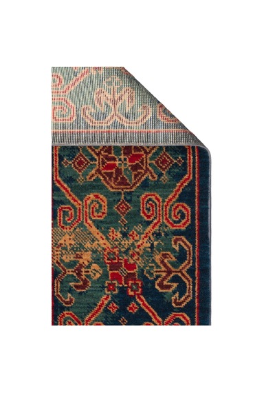 Hoom Rugs Cadis Kdm 01 Navy Red Vintage El Emeği Yüksek Kara Tezgah Halısı Mavi - Kırmızı