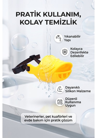 Artero Köpekler İçin Ördek Silikon Ağızlık Large