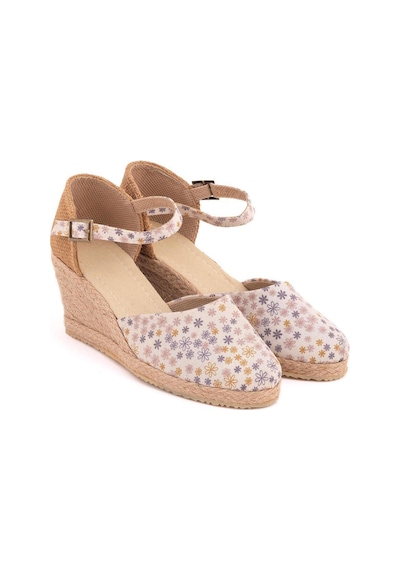 Star Tombis Gerçek Elişi Hasır Dolgu Topuk Keten Hasır Espadril Handmade Çok Renkli
