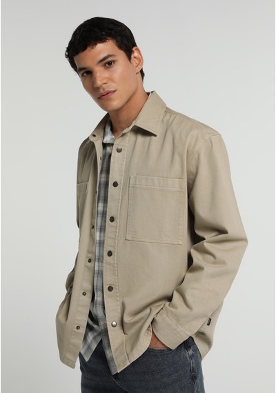 Colin's Colins Relaxed Fit Erkek Bej Shacket Cl1082298 Q1.v1 Lbg Light Beige