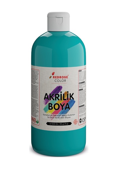 Red Rose Turkuaz Akrilik Boya 500  G
