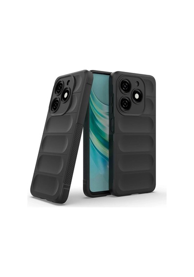 Tecno Spark 20 Kılıf Esnek Tpu Oyuklu Arka Yüzey Tasarımlı Lopard Etnik Silikon Kapak