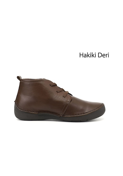 Gönderir Gönderi R Kadın Açık Kahve Bağcıklı Hakiki Deri Comfort Bot Dkzb02842661 Acı Kahverengi