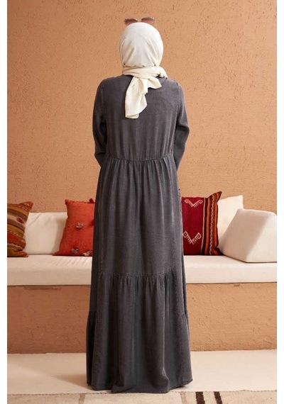 Neways 6575-Liyosel Elbise Gri