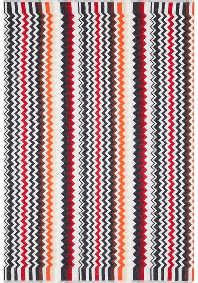 Missoni Best Zigzag %100 Pamuk Terry Banyo Havlusu Kırmızı-çok Renkli
