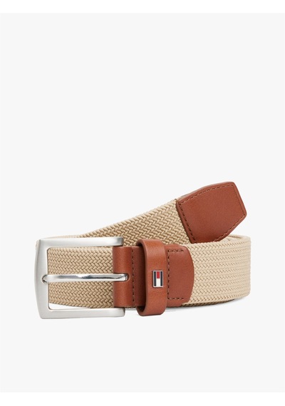 Tommy Hilfiger Denton Elastıc 3.5 Erkek Bej Kemer - Am0am13354 Bej