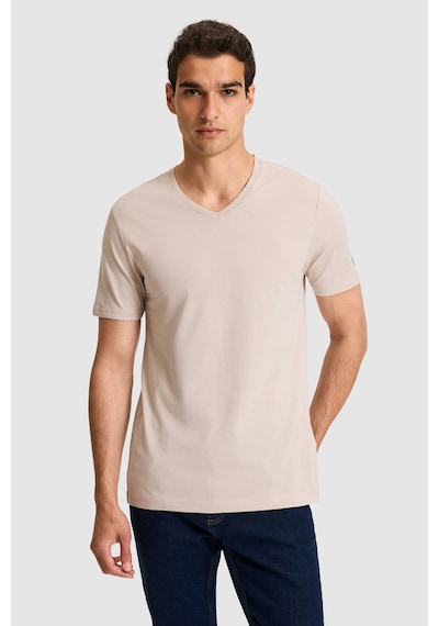 U.S. Polo Assn. U.s. Polo Assn. Erkek Taş Tişört Basic 50326944-vr049 Taş Rengi