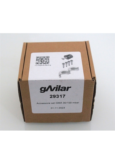 gAvilar GMB Paket 3 G4/G6 Hidrojen Uyumlu 100 mbar Gaz Regülatör ve Sayaç Bağlantı Seti