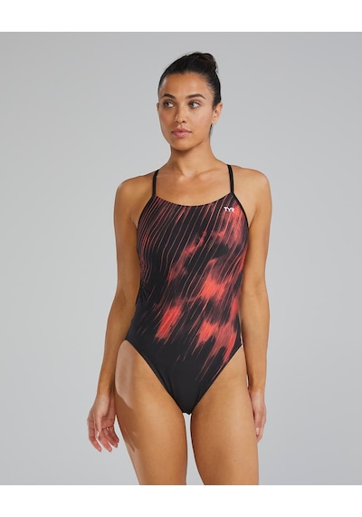 Tyr Durafast Elite Women's Cutoutfit Swimsuit - Cycloid Kırmızı