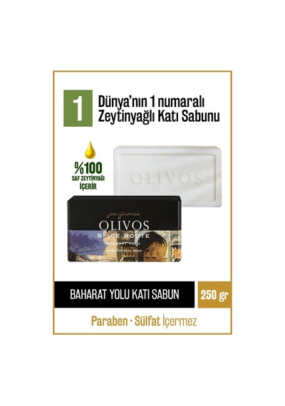 %100 Doğal Parfüm Serisi Baharat Yolu Kokulu Zeytinyağı Katı Sabu Saf Sabun - Zeytinyağı