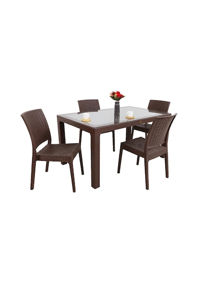 Depootoptan Mandella Elit Rattan 90 x 150 CM 4 Kişilik Elit Sandalye Camlı Masa Ta (397465111) Depootoptan Mandella Elit Rattan 90 x 150 CM 4 Kişilik Elit Sandalye Camlı Masa Ta (397465111)