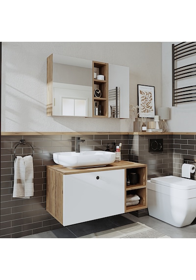 Lavabolu Mdf 95 Cm Lotus Oval Lavabolu Dolap Atlantik Çam Beyaz Atlantik Çam - Beyaz Lavabolu Mdf 95 Cm Lotus Oval Lavabolu Dolap Atlantik Çam Beyaz Atlantik Çam - Beyaz