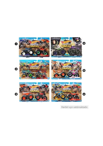 Fyj64-toplu - Hot Wheels İkili 1:64 Arabalar Siyah