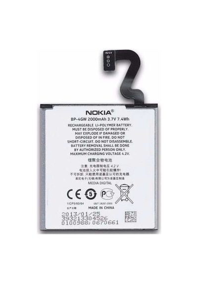 Nokia Lumia 725 (Bp-4gw) Batarya Pil 2000 mAh