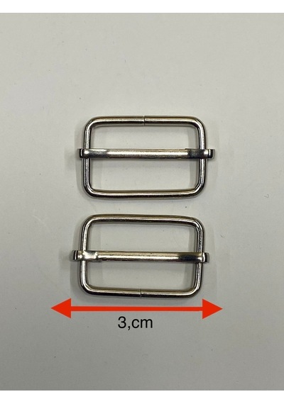 Karantuhafiye Çanta Sürgüsü / Ayar Tokası / 2 Li Set / 3 Cm Antrasit 3 Cm Gümüş 3 Cm Gümüş Çok Renkli
