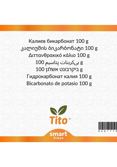 Potasyum Bikarbonat E501ii 100 G