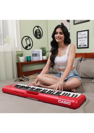 Casio Casiotone Ct-s200rdc2 Kırmızı 61 Tuşlu Org