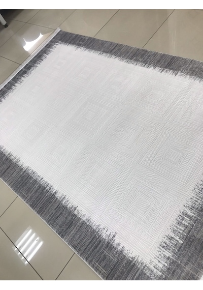 Merinos Halı Elegance 74427 095 Serisi Akrilik Salon Oturma Yatak Odası Halısı Gri