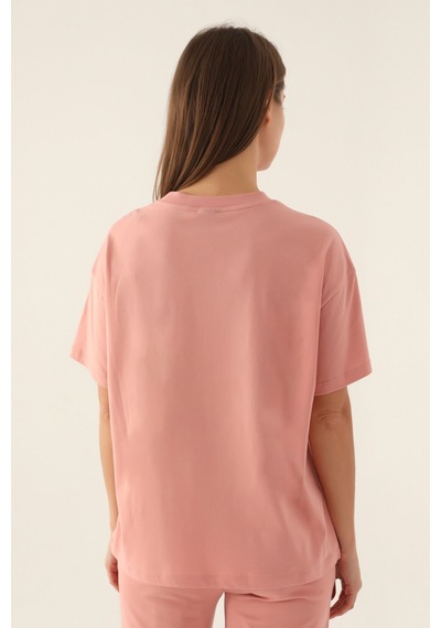 Yale Comfortable Pembe Kadın T-shirt 5274-42819 Pembe