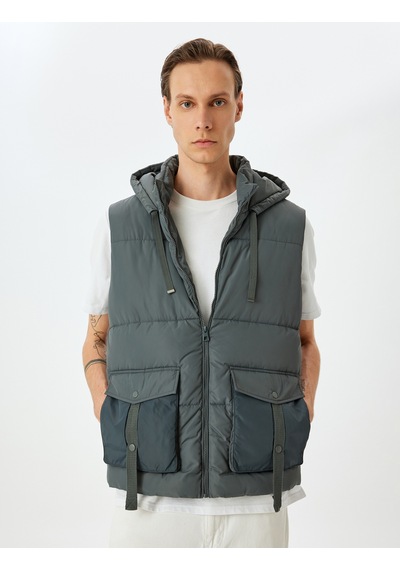 Koton Şişme Yelek Slim Fit Fermuarlı Antrasit 5wam20042hw Antrasit Koton Şişme Yelek Slim Fit Fermuarlı Antrasit 5wam20042hw Antrasit