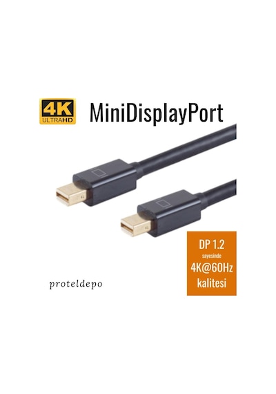 Irenis Apple Uyumlu MacBook Thunderbolt Kablo - 21 Gbit Mini DisplayPort. 2 M