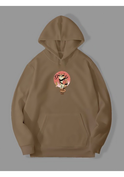 Harmandar 3 İplik Ninja Kedi Baskılı Kemik Kanguru Cepli Kapüşonlu Sweatshirt Hoodie Ninjacatkemiksweat Harmandar 3 İplik Ninja Kedi Baskılı Kemik Kanguru Cepli Kapüşonlu Sweatshirt Hoodie Ninjacatkemiksweat