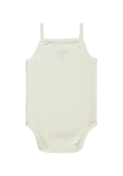 Civil Baby Kız Bebek Çıtçıtlı Badi 3-9 Ay Ekru 14587140513Y-1 Ekru