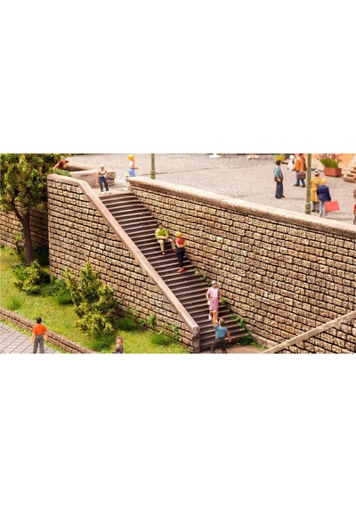 Noch 58303, 1/87 Sağa Ve Sola Sahanlıklı Merdiven Seti, 3 Parça
