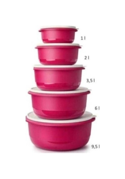 Tupperware Miksim Set Saklama Kabı Fuşya